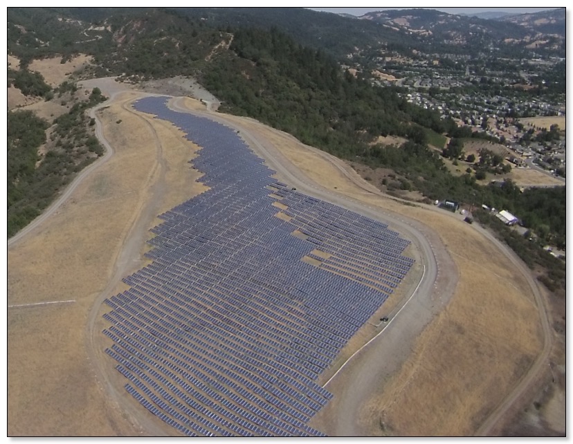cloverdale system from the air