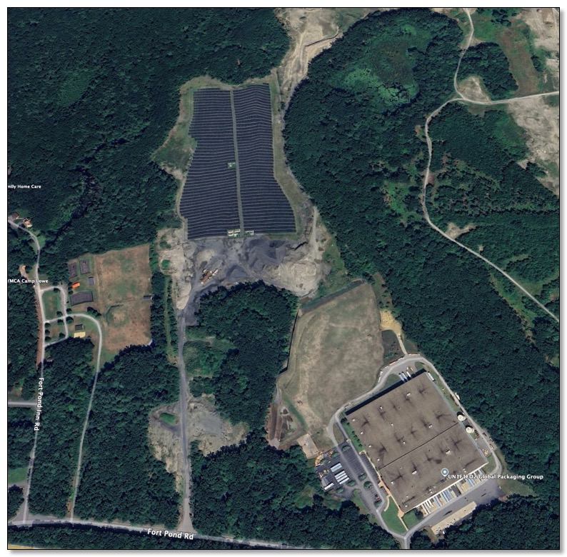 Sat image of Fort Pond site completed