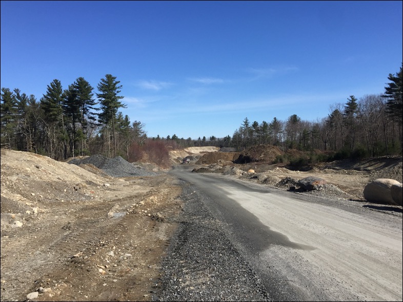 Road to fort pond site